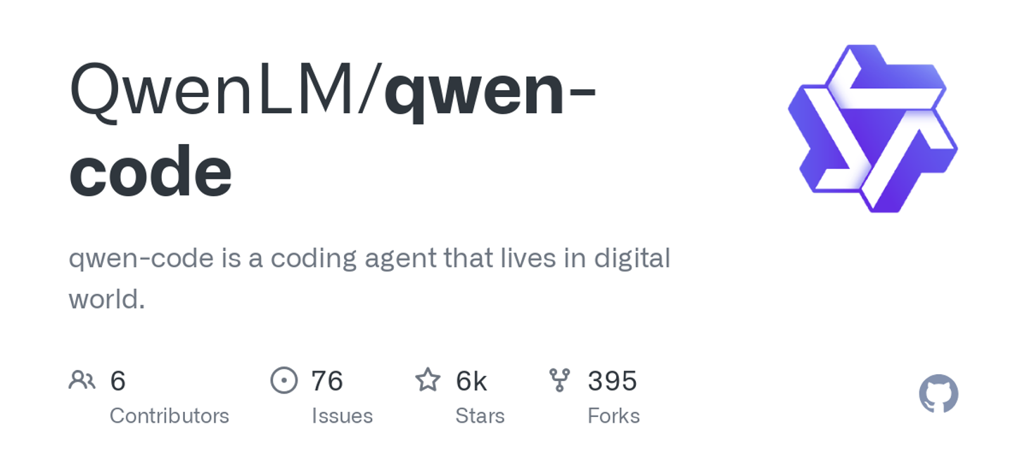 QwenLM/qwen-code: qwen-code is a coding agent that lives in digital world.