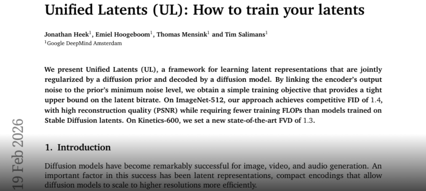 Unified Latents (UL): How to train your latents