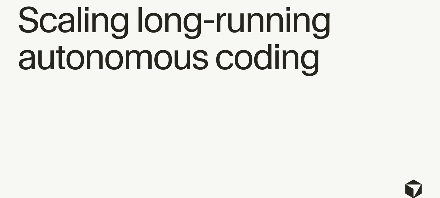 Scaling long-running autonomous coding