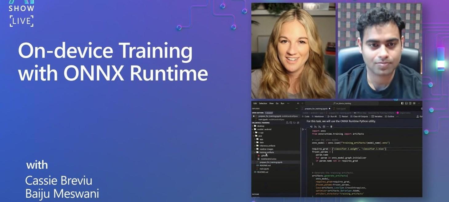 On-device Training with ONNX Runtime