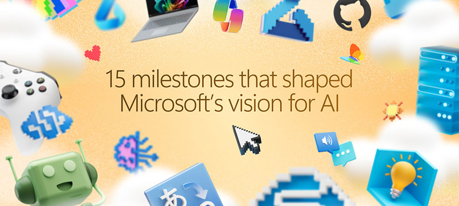 15 milestones that shaped Microsoft's vision for AI