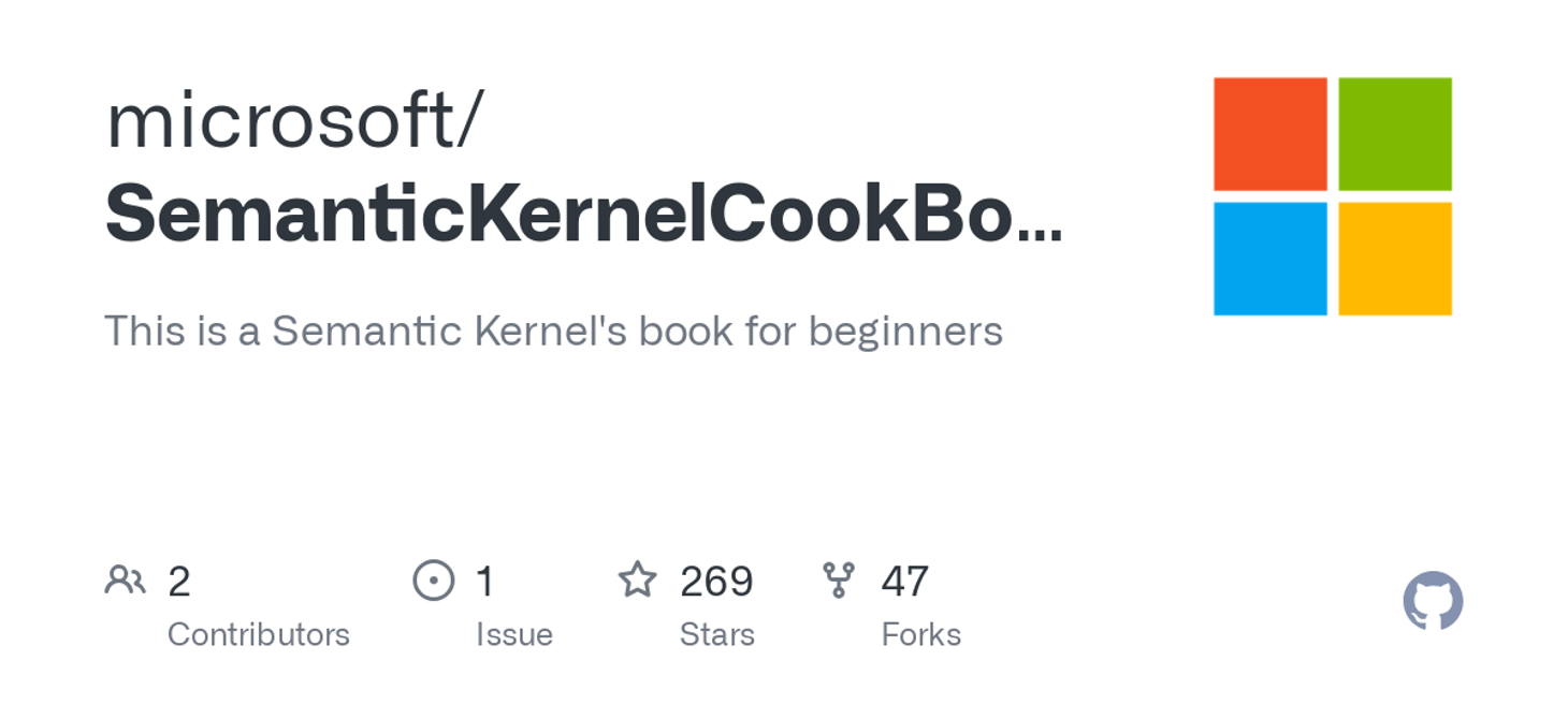 Semantic Kernel Cookbook