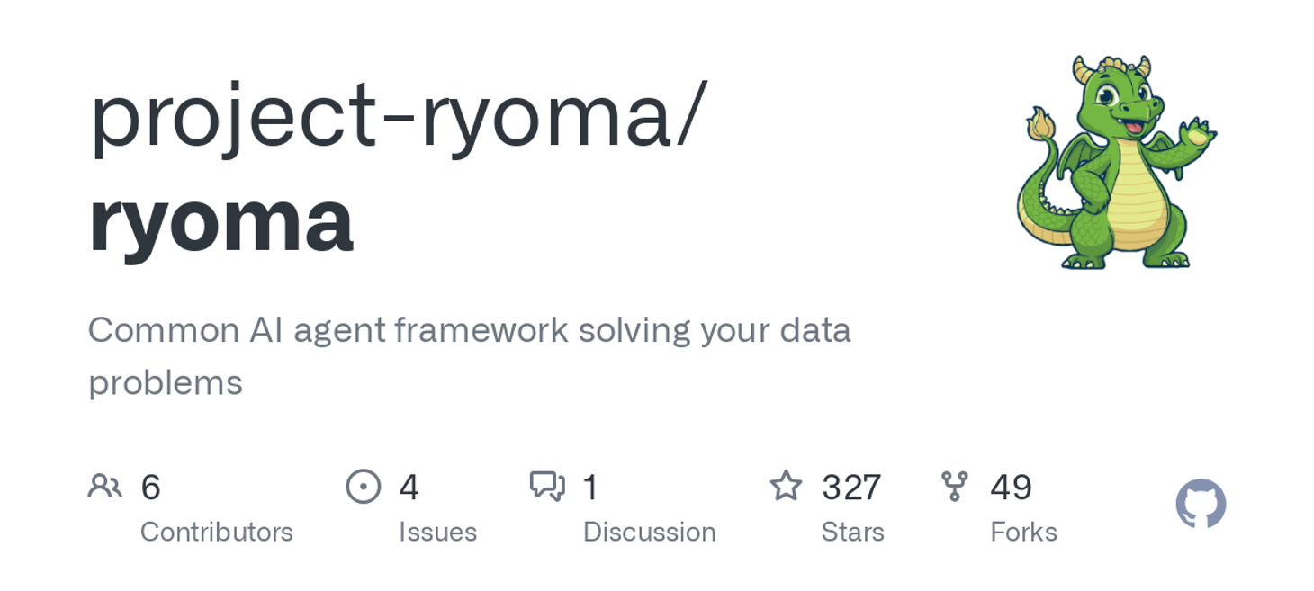 GitHub - project-ryoma/ryoma: Common AI agent framework solving your data problems